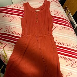 Sleeveless Salmon Dress